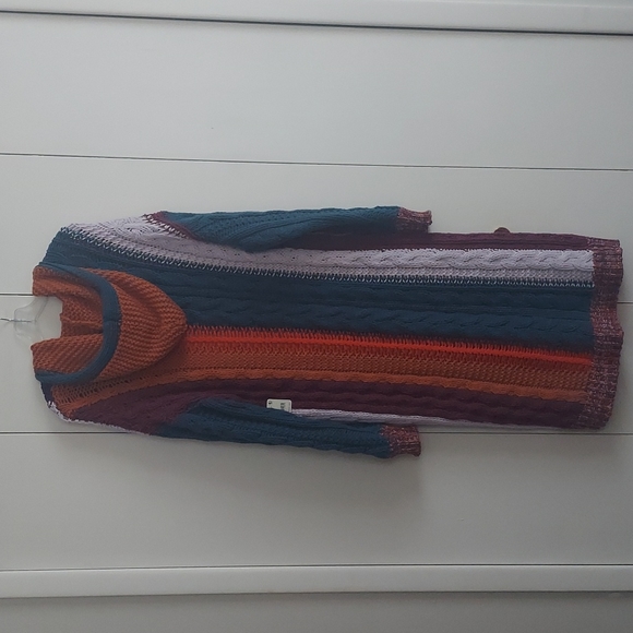 Free People Hearts on Fire Long Maxi Cardigan Size XS NWT - Picture 5 of 16